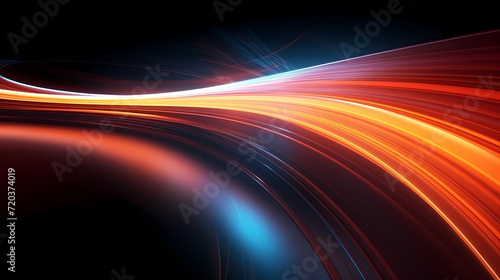 Line glowing motion blur illustration light background, energy neon light, effect bright line glowing motion blur