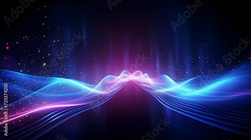 Line glowing motion blur illustration light background, energy neon light, effect bright line glowing motion blur