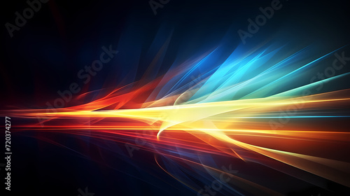 Line glowing motion blur illustration light background, energy neon light, effect bright line glowing motion blur