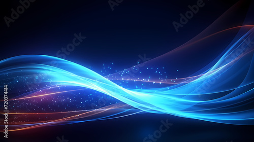 Line glowing motion blur illustration light background, energy neon light, effect bright line glowing motion blur