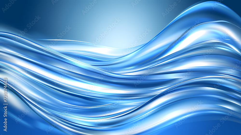 Elegant Blue Abstract Wave Rippling Gently in a Studio Setting Background Elegant Blue Abstract Wave Rippling Gently in a Studio Setting Background