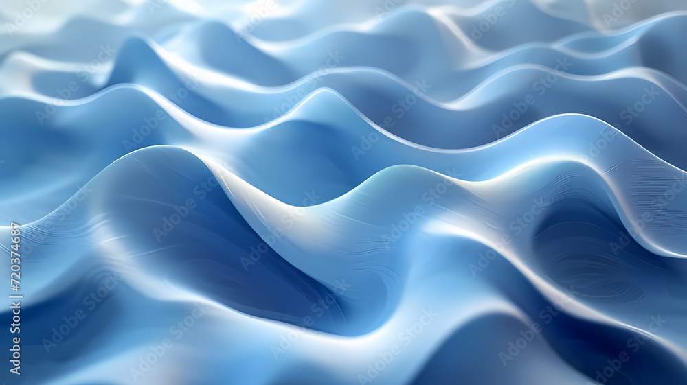 Abstract Blue and White Wavy Pattern as Digital Art Background Abstract Blue and White Wavy Pattern as Digital Art Background