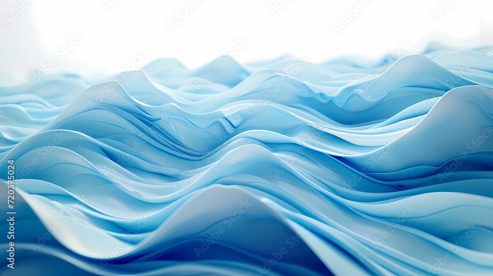 Abstract Blue Waves Flowing Gracefully Background Illustration Abstract Blue Waves Flowing Gracefully Background Illustration
