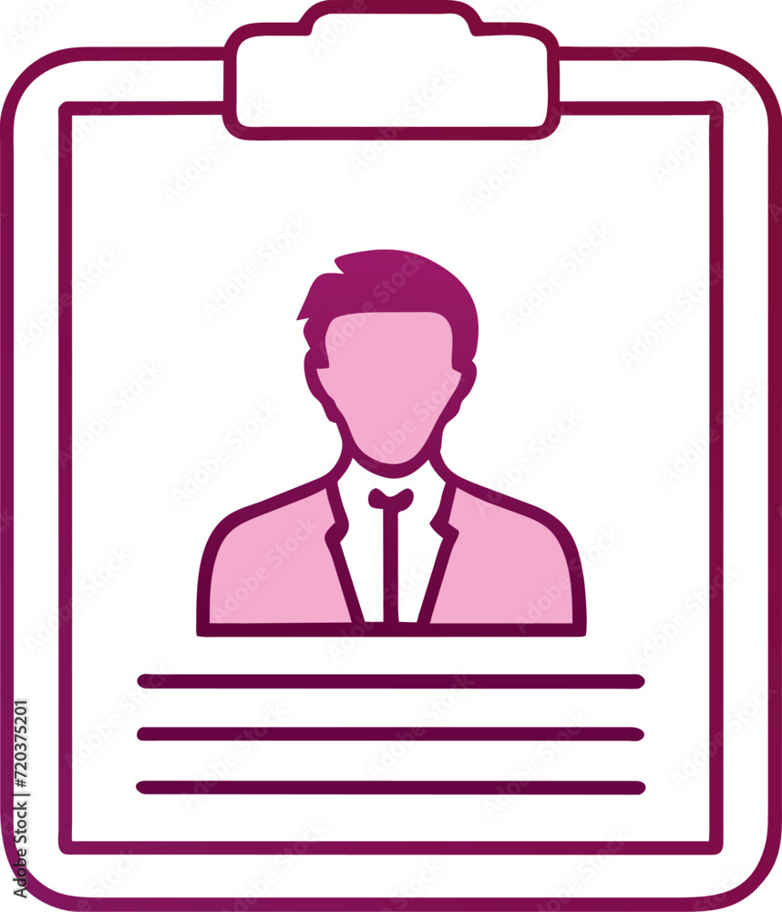 team profile, symmetrical, geometric details, icon