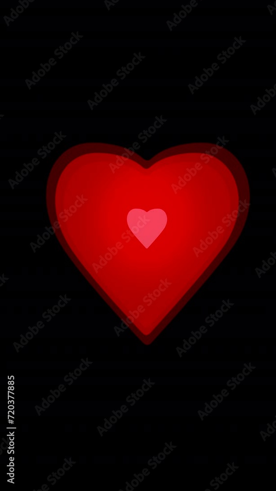 Heartbeat animation, seamless loop, 4k Heartbeat animation, seamless loop, 4k
