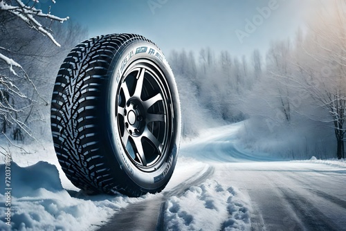 wheel in snow © azka