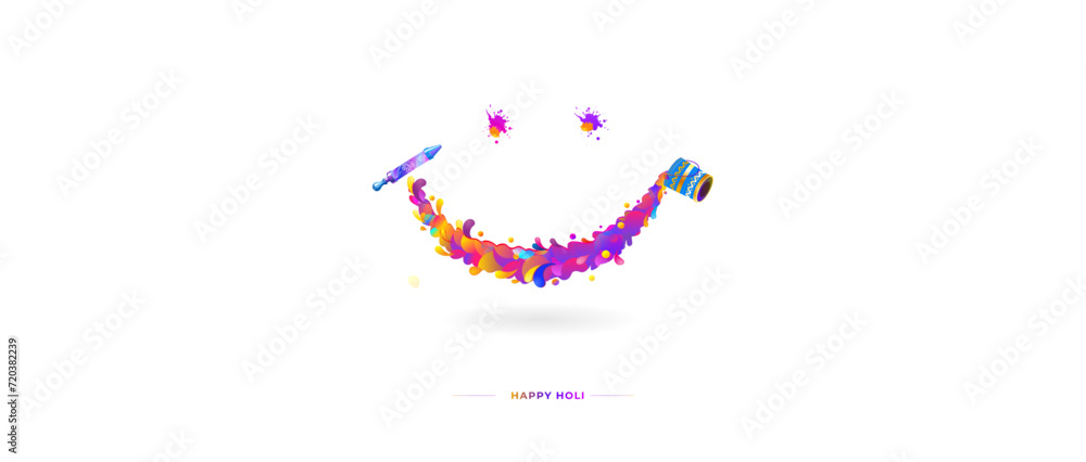 Vector of Happy Holi festival creative concept poster banner design. Indian hindu festival of colors. Vector of Happy Holi festival creative concept poster banner design. Indian hindu festival of colors.