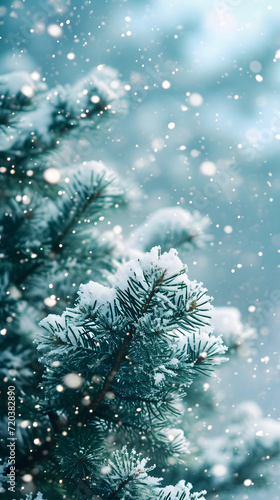  a tree covered with snow