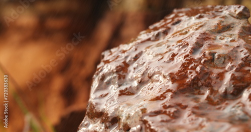 close shot of rain agains brickwall