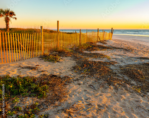 Sunrise Over The Vilano Beach Jetties, Vilano Beach, Florida, USA