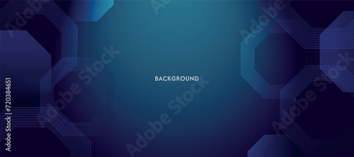 Futuristic texnology blue background with colored energy lines	