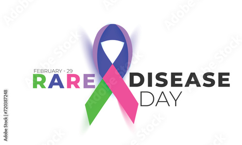 Rare Disease Day. background, banner, card, poster, template. Vector illustration.