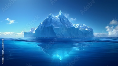 iceberg theory. iceberg model for organizational culture, iceberg model concept © THE IZEL ART