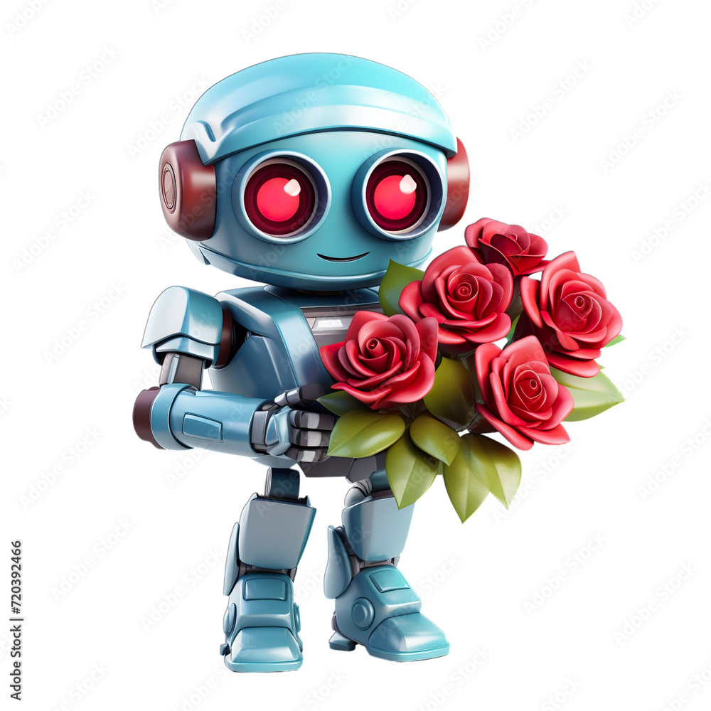 robot with heart robot with heart
