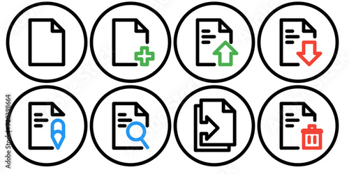 document icon set