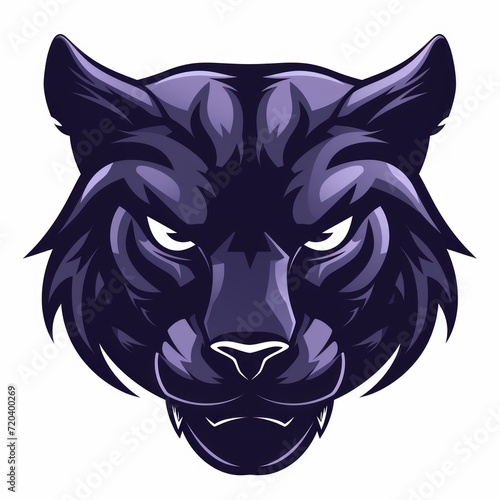 Striking Esports Logo of a Prowling Panther with Flat Design Generative AI