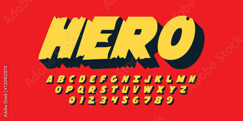 playful bold retro alphabet design