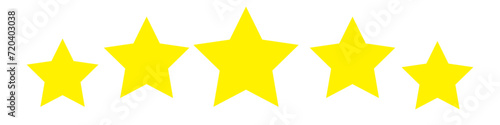 Five stars customer review icon for apps and websites  eps10
