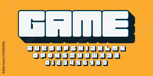 playful bold retro alphabet design