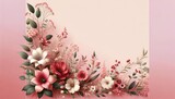 Elegant Floral Arrangement with Lush Berries on Pink Background