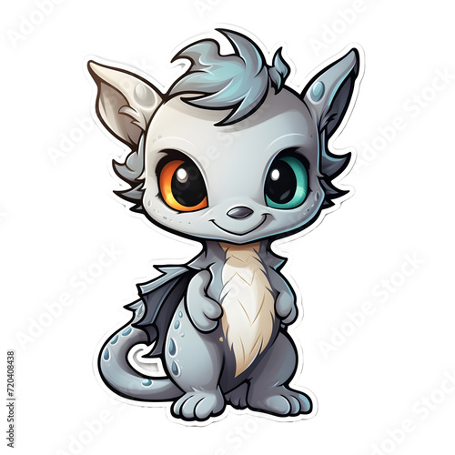 Transparent Cute Cartoon Baby Dragon  Isolated PNG