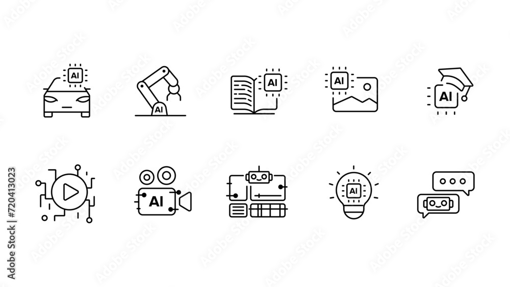 Ai icons with an editable stroke. Ai icons with an editable stroke.