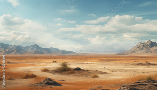 desert plains with hills © Dipta