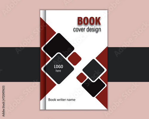 Business elegant book cover design template.