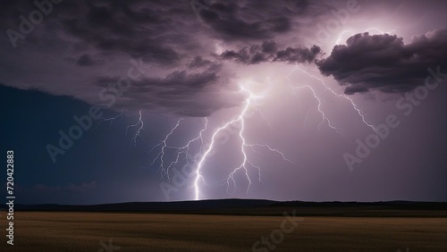 lightning in the sky A cosmic dance of forces, where the lightning is the leader, and the sky is the follower. 