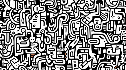Cute graffiti art abstract background poster web page PPT  art background