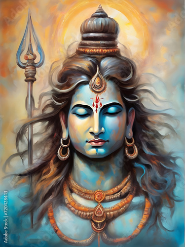 The creation of Lord Shiva for the joyous celebration of Maha Shivaratri, a Hindu festival.