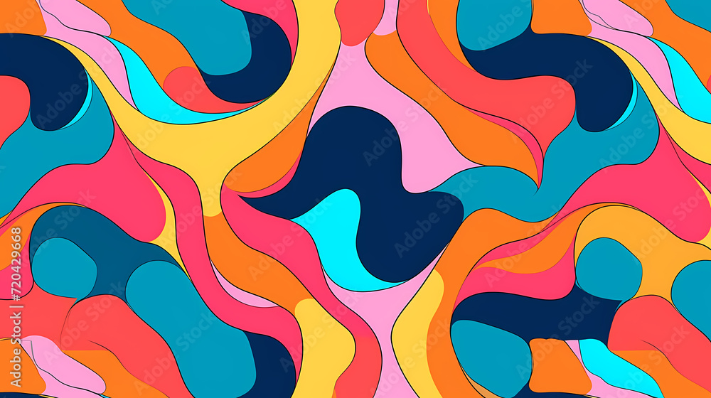 Abstract seamless doodle background, artistic background Abstract seamless doodle background, artistic background