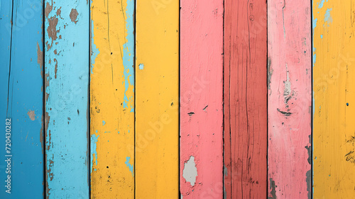 Colorful old wooden texture background
