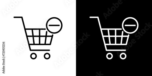 シンプルなショッピングカートアイコン