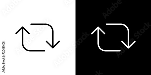 シンプルなリポスト拡散アイコン