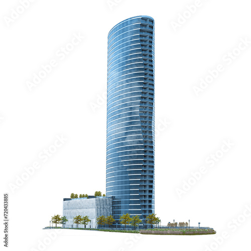 Model of high-rise buildings and skyscrapers