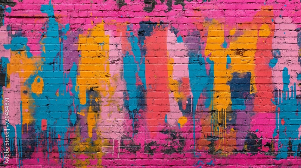 Urban Graffiti: Energetic and Vibrant Street Art with Bold Bursts of Color - High-Energy Urban Decor and Street Style Inspiration