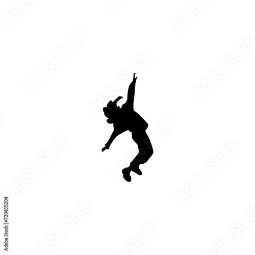 Salsa Dancing Couple in action. Perfect for dance studios, and event posters. Dancing people silhouettes—vector work.