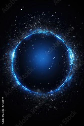 Sapphire moonlight glitter circle of light shine sparkles and pewter glow spark particles
