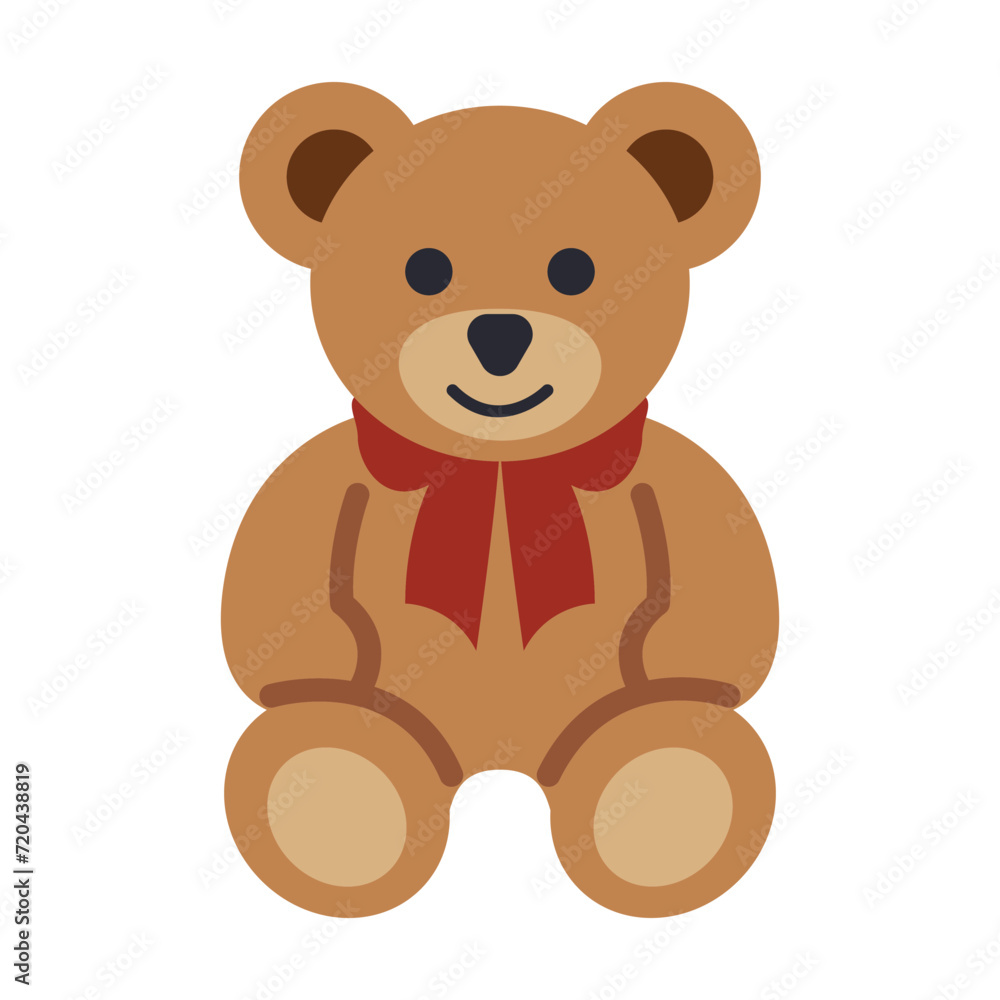Teddy Bear vector icon. Isolated classic teddy bear, as snuggled by a child when going to sleep.Brown, stuffed toy bear cute, cuddly sign design. Teddy Bear vector icon. Isolated classic teddy bear, as snuggled by a child when going to sleep.Brown, stuffed toy bear cute, cuddly sign design.