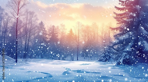 Winter Forest Snow © Ariestia