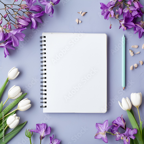 flowers on a wooden background