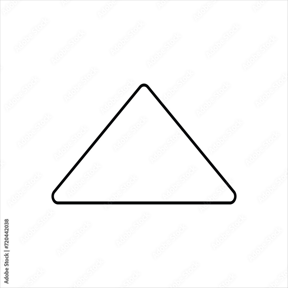 Triangle vector icon isolated on white background, Triangle logo design Triangle vector icon isolated on white background, Triangle logo design