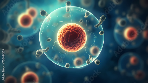 Human cell or embryonic stem cell medicine  human cell biology DNA molecular structure