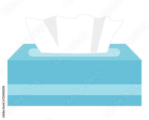 Tissue paper box tissue illustration.