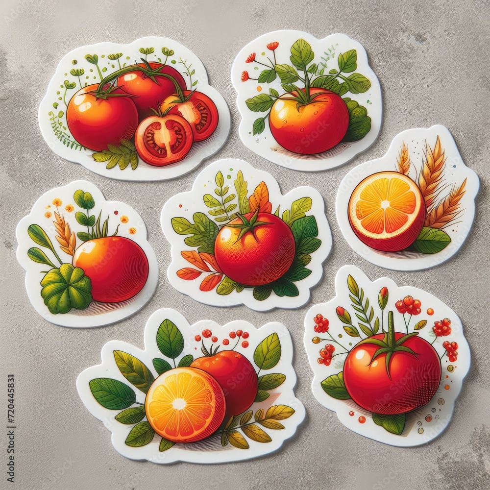 set of fresh vegetables set of fresh vegetables