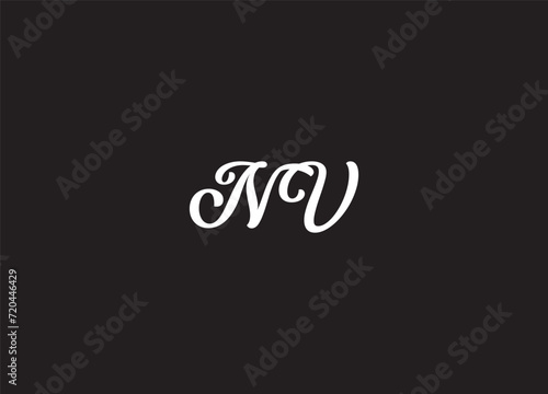 NU LETTER LOGO DESIGN AND INITIAL LOGO 