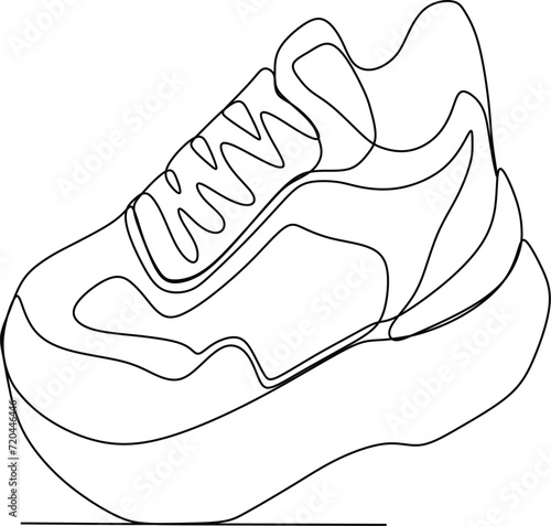 continuous line of youth shoes