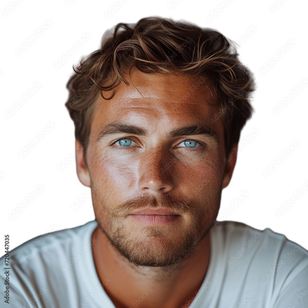 Obraz premium portrait of a man isolated on transparent background