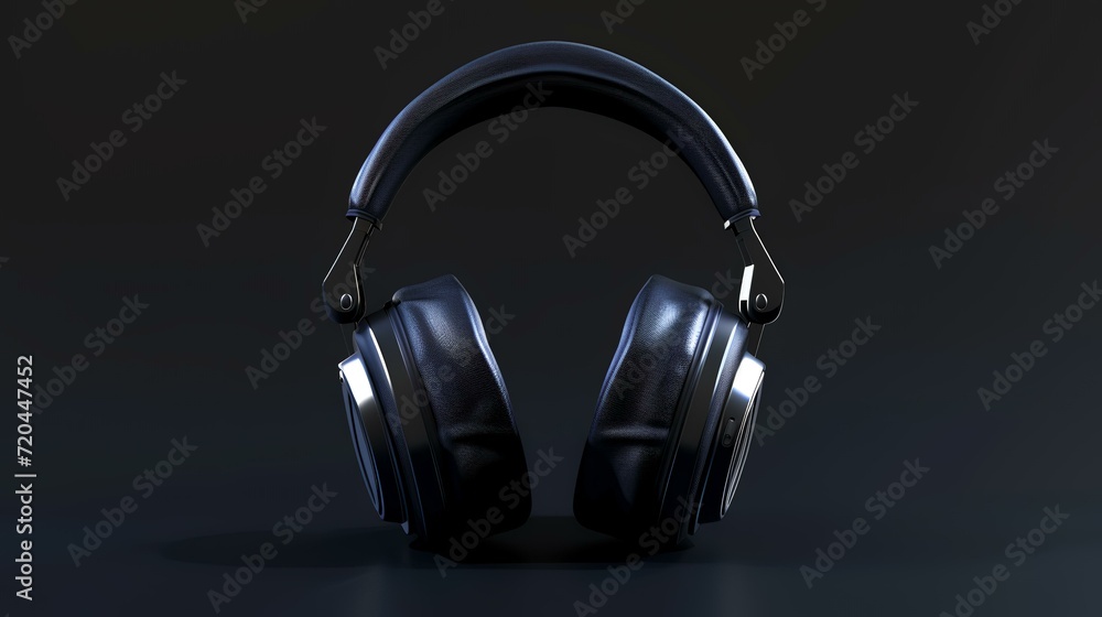 headphones on black headphones on black